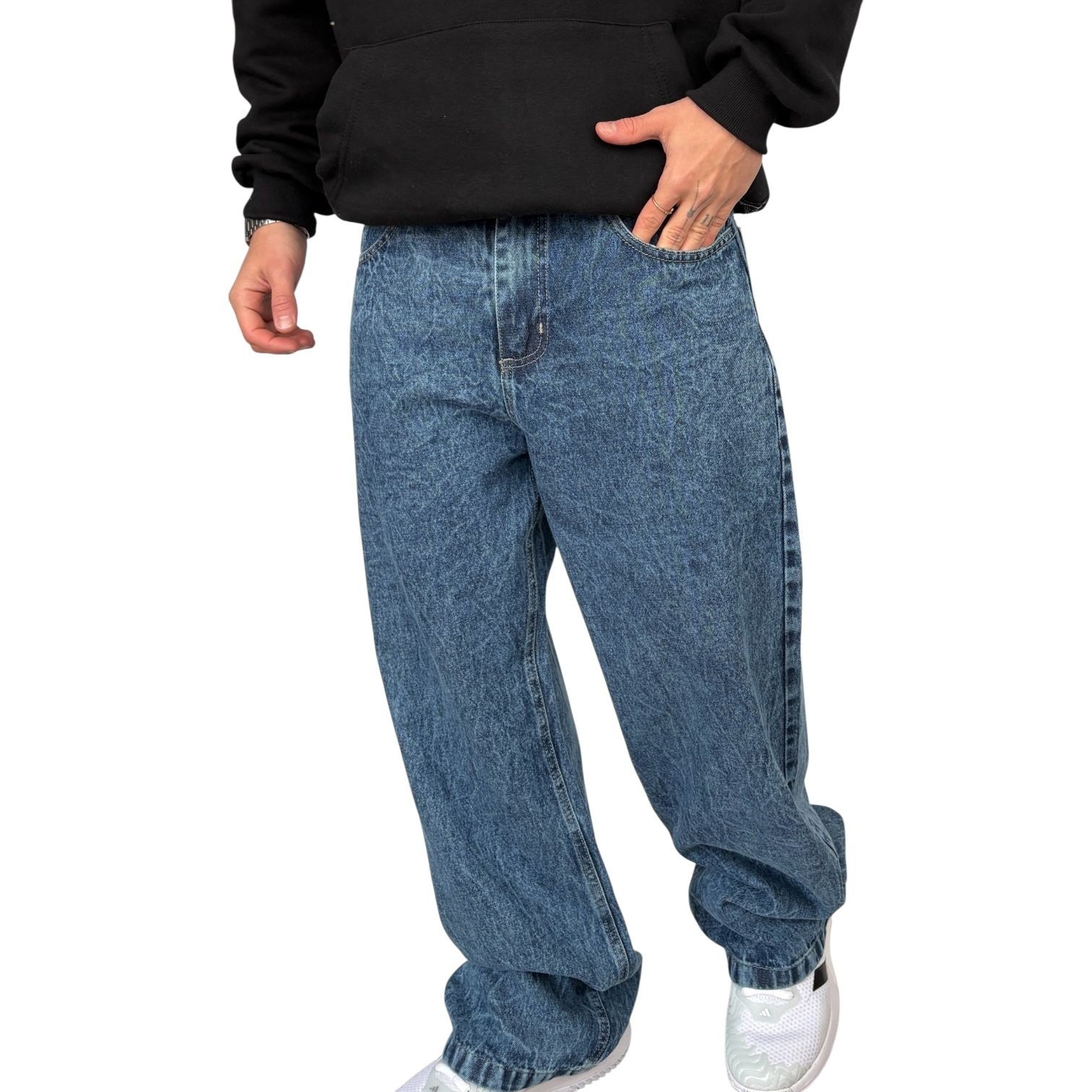 Jeans Baggy Azul Nevado - Imagen 2