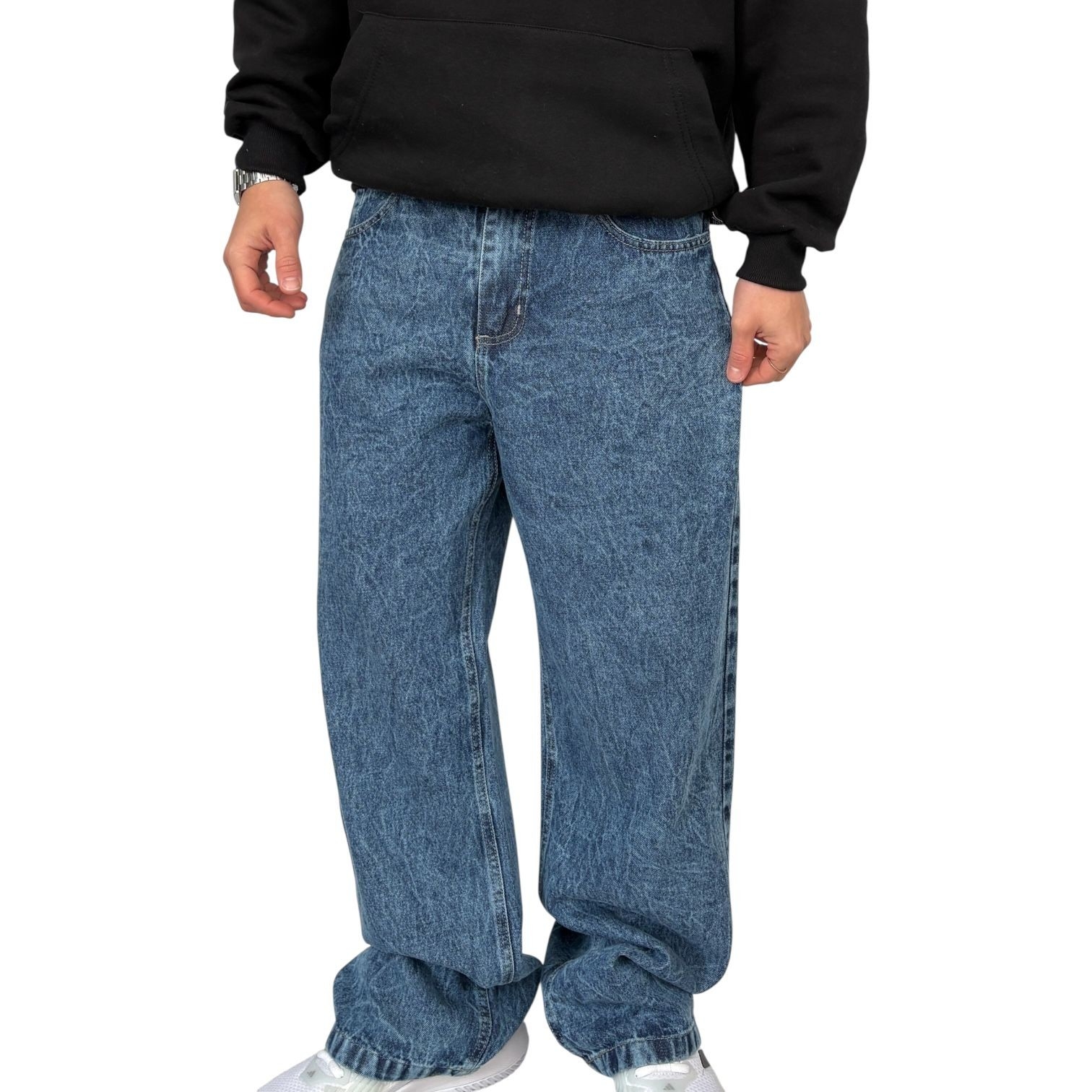 Jeans Baggy Azul Nevado - Imagen 3