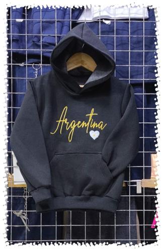 Buzo Friza Peinada Bordado Argentina Unisex Infantil - Miniatura 3