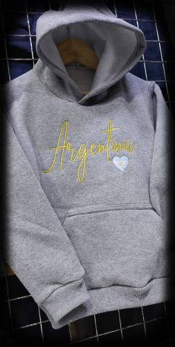 Buzo Friza Peinada Bordado Argentina Unisex Infantil - Miniatura 5