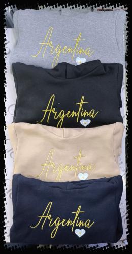 Buzo Friza Peinada Bordado Argentina Unisex Infantil - Miniatura 6