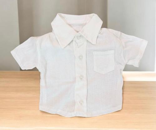 Camisa de Lino Recien Nacido hasta 3 Meses