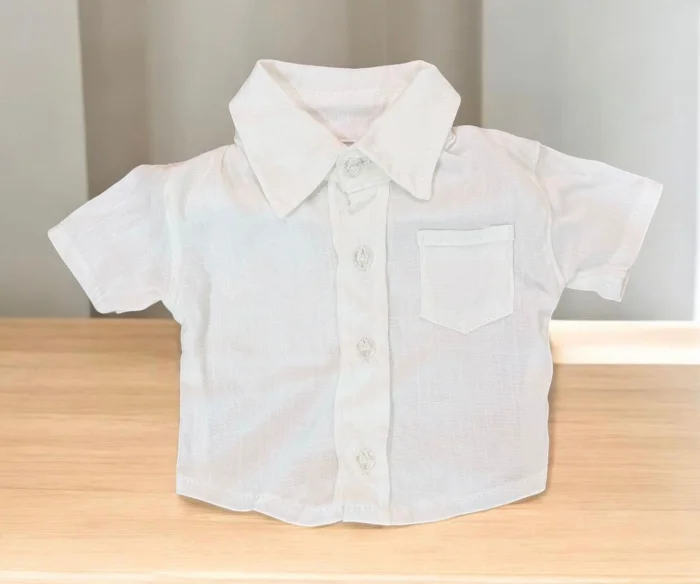Camisa de Lino Recien Nacido hasta 3 Meses