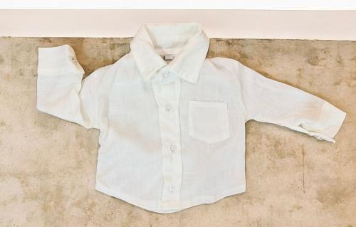 Camisa de Lino Recien Nacido hasta 3 Meses