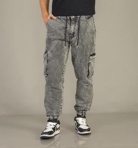 Jogger Cargo Gris Nevado Claro