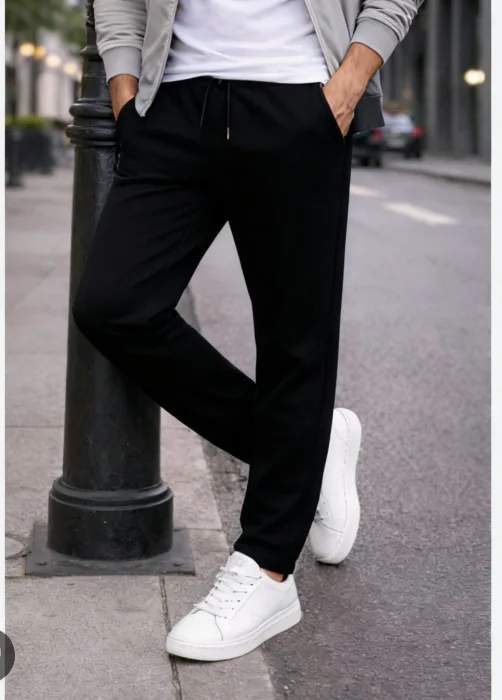 Jogging Recto de Hombre Doble Friza Peinada