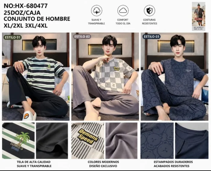 Pijama Conjunto Hombre Xdocena