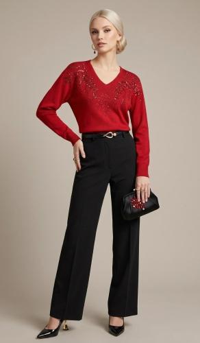 Sweater Importado de Hilo con Mostasillas - Miniatura 3