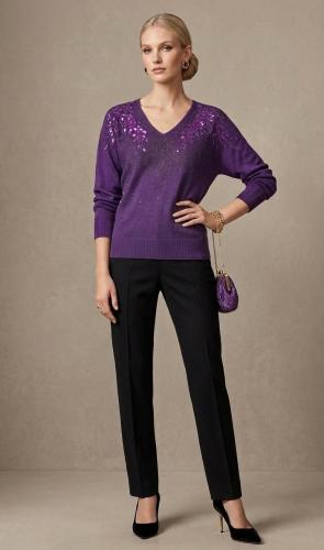 Sweater Importado de Hilo con Mostasillas - Miniatura 4
