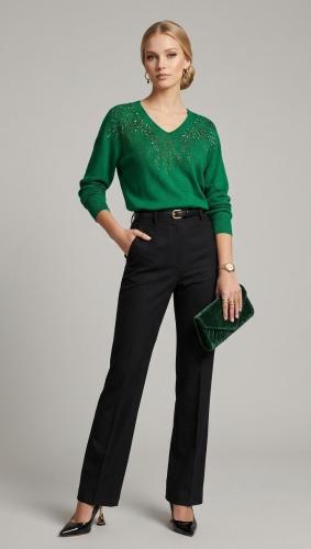 Sweater Importado de Hilo con Mostasillas - Miniatura 5