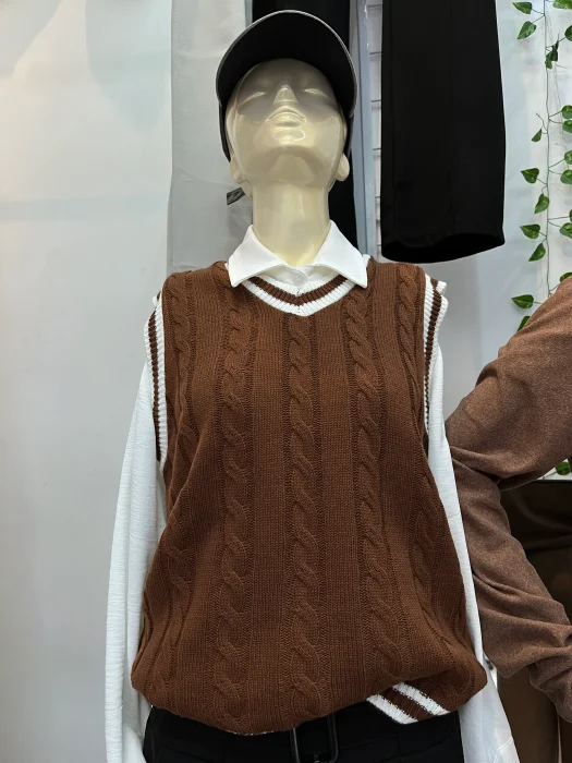 Chaleco Lana Universitario Sweters