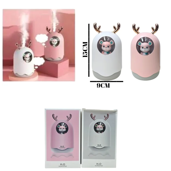 Humidificador Ambiente 300ml Diseños C/ Luces (jr-125)