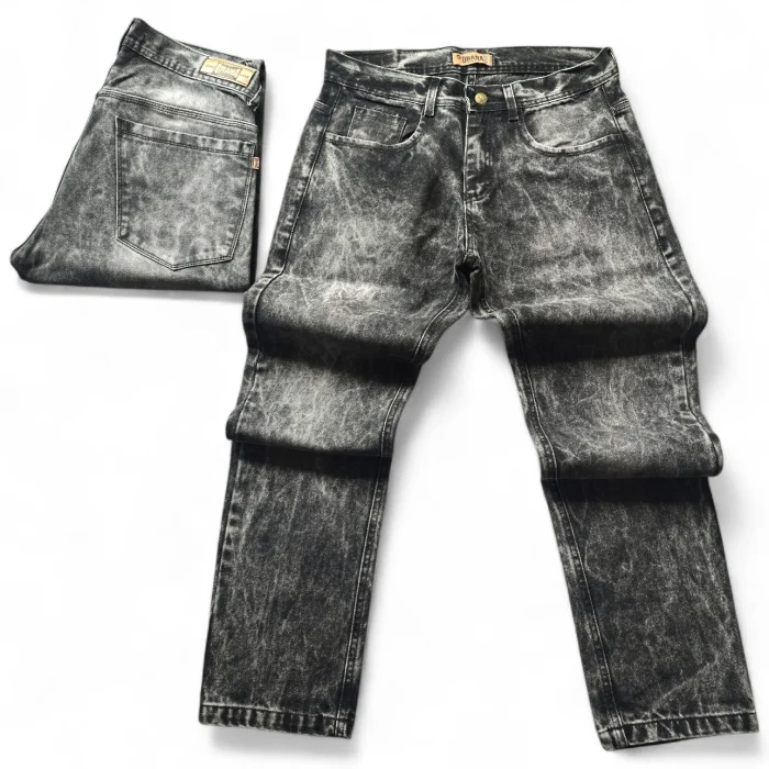 Pantalón Mom Recto Hombre Gris Nevado