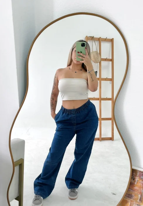 Palazo Denim Moca