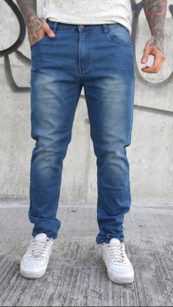 Pantalón Semi Recto/semi Chupin -jeans Elastizados - Imagen 2
