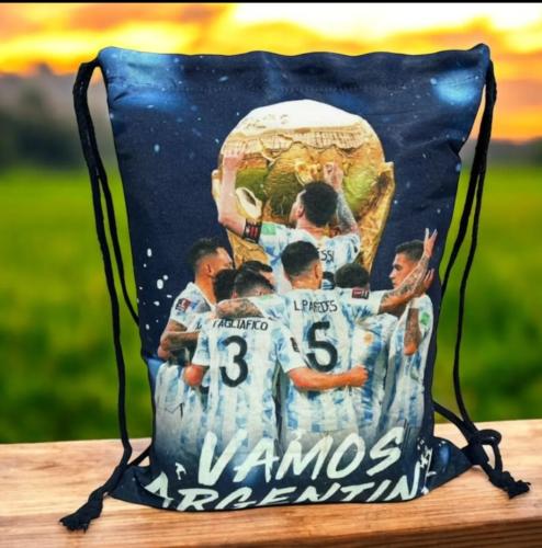 Bolso Mochila Cordón, Deportivo, Mundial - Miniatura 2