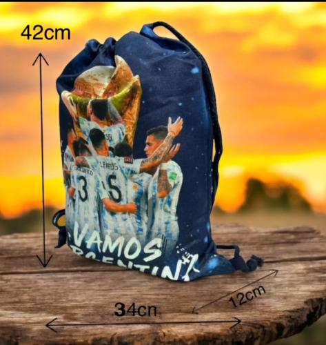Bolso Mochila Cordón, Deportivo, Mundial - Miniatura 3