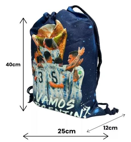 Bolso Mochila Cordón, Deportivo, Mundial - Miniatura 4