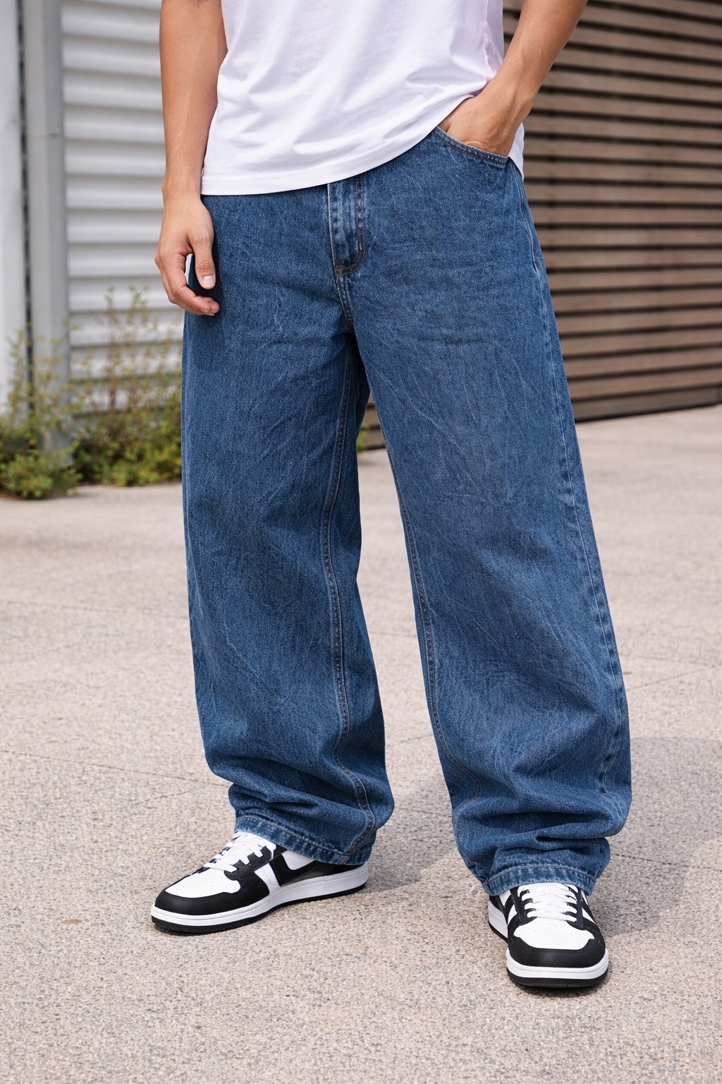 Jeans Baggy Azul Nevado - Imagen 2