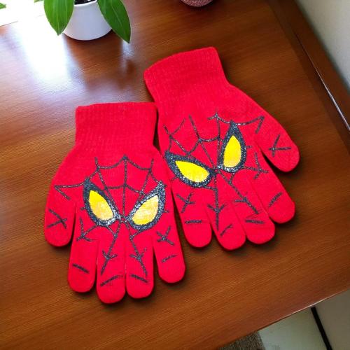 Docena de Guantes Hombre Araña para Niños, Invierno, Accesorios de Moda