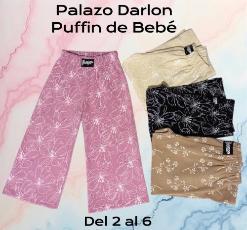 Pantalon Palazzo de Bebe Talle 2 al 6