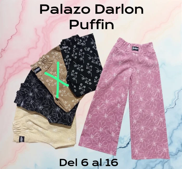 Pantalon Palazzo de Nena 6 al 16
