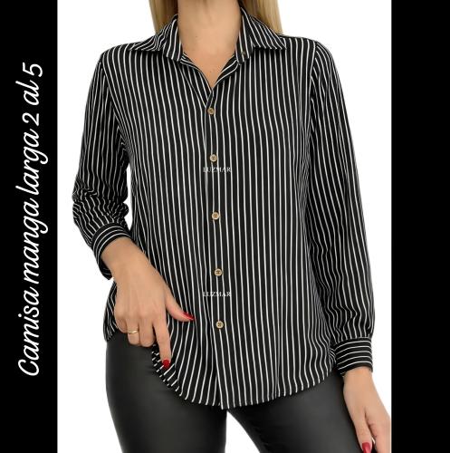 Camisas Rayadas Manga Larga ( Fibrana Poplin) - Miniatura 2