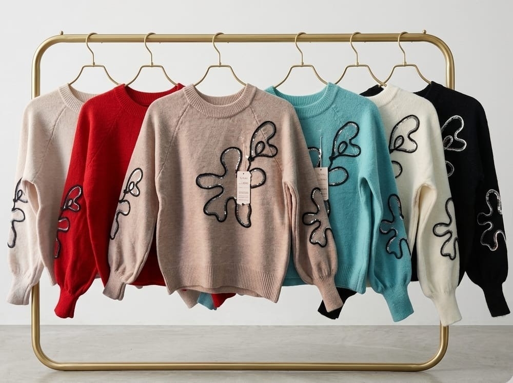 Sweater Importado con Lentejuelas - Imagen 2