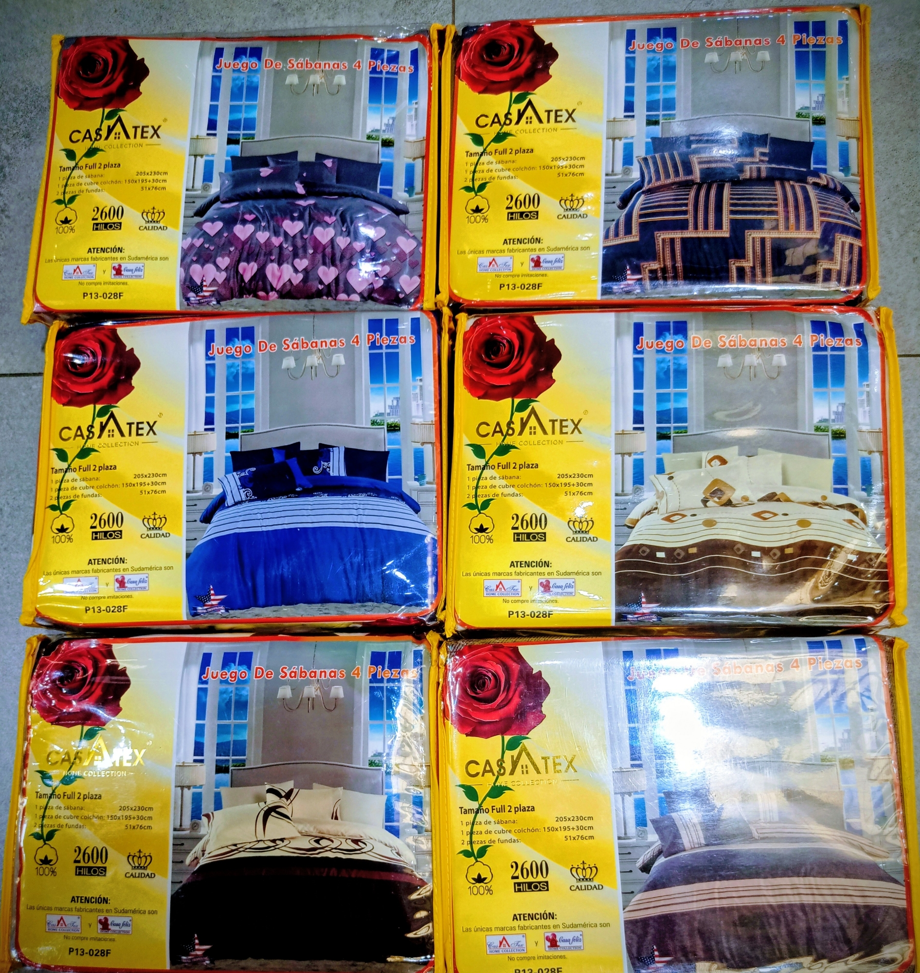 Sábanas Casatex 2 Full Estampado 2600 Hilos - Imagen 2