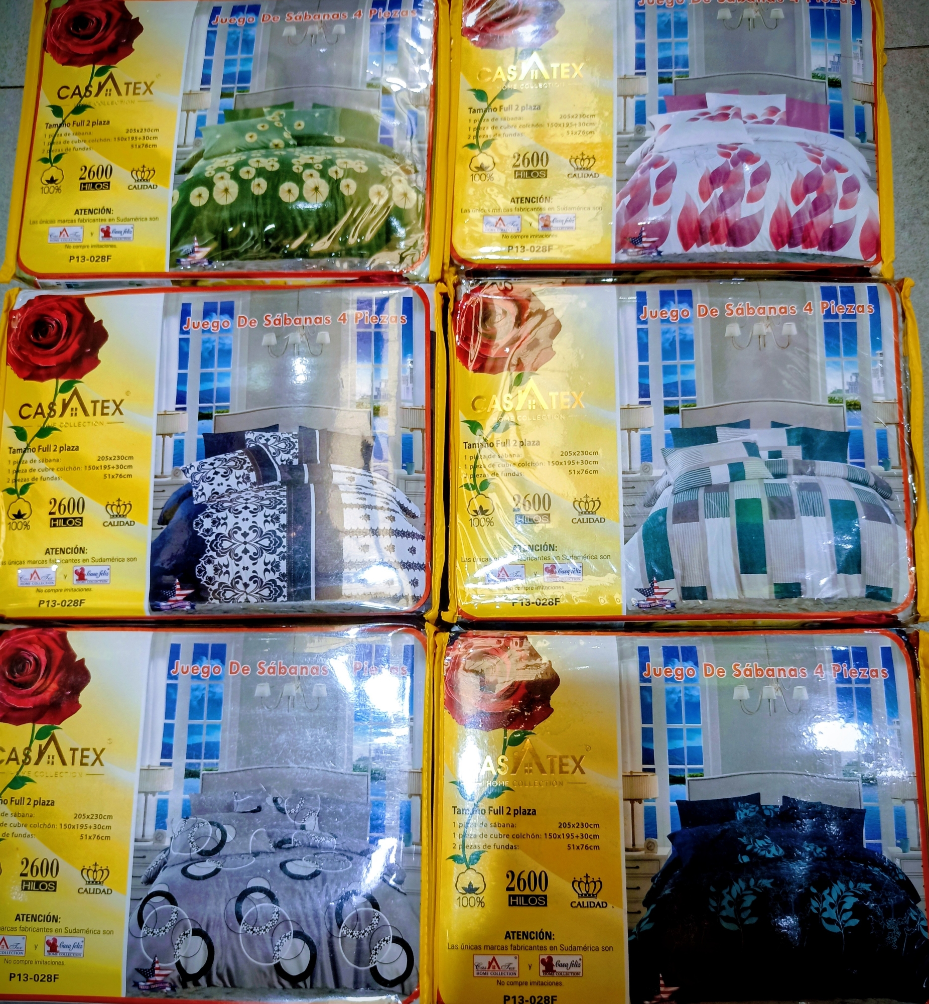 Sábanas Casatex 2 Full Estampado 2600 Hilos - Imagen 3