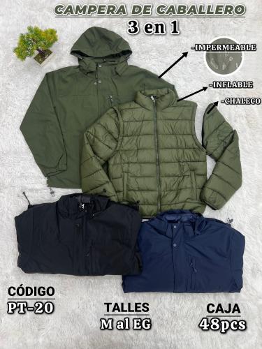 Campera 3 en 1 Importado Hombre
