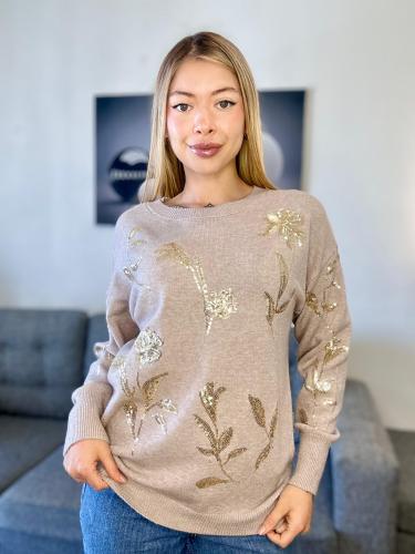 Sweater Hojas Dorada 3030 - Miniatura 5