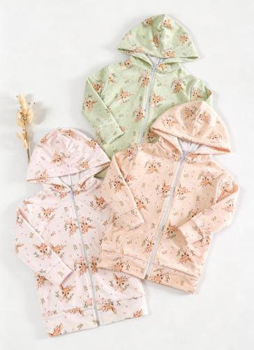 Campera Bamby Plush Bifaz Elastizado Nena