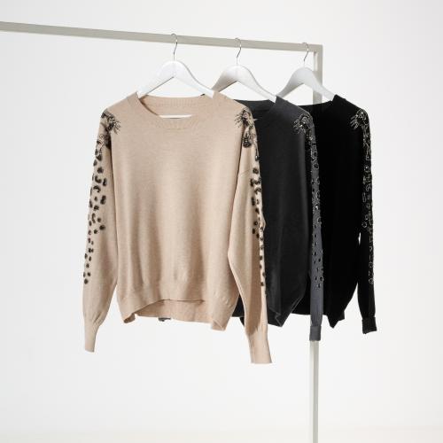 Sweater Brillo Mangas 3130