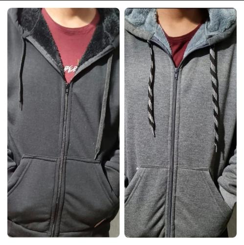 Campera con Piel de Hombre