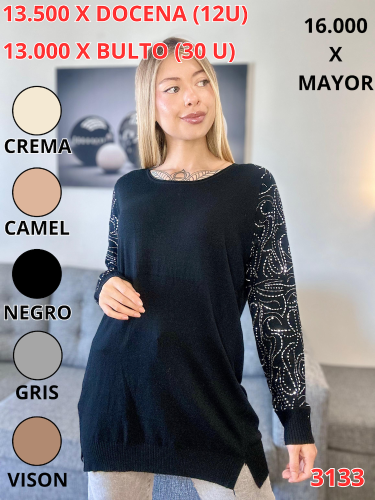 Sweater Brillo Manga Completa 3133