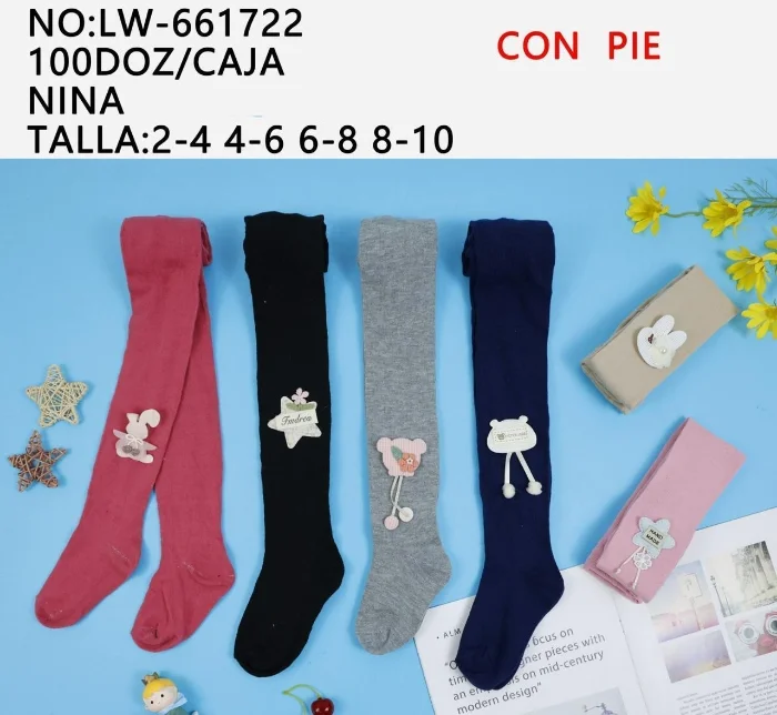 Panty Motley Nena con Aplique