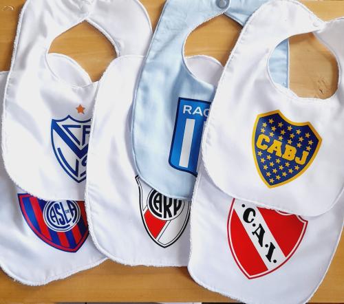 Baberos Fútbol, Boca, River, San Lorenzo, Velez, Racing, Independiente - Miniatura 3
