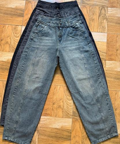 Jeans Baggy Recortes Tres Tono - Miniatura 2