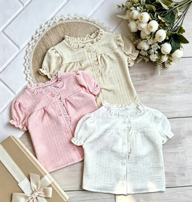 Blusa Cotton Broderi Elastizado