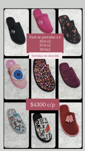 Pack Pantuflas X 6 Dama