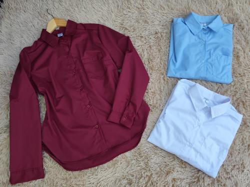 Camisa Manga Larga de Poplin. 2 al 6