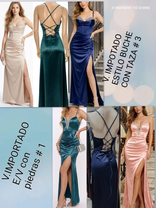 Vestido Importado con Piedras # 1