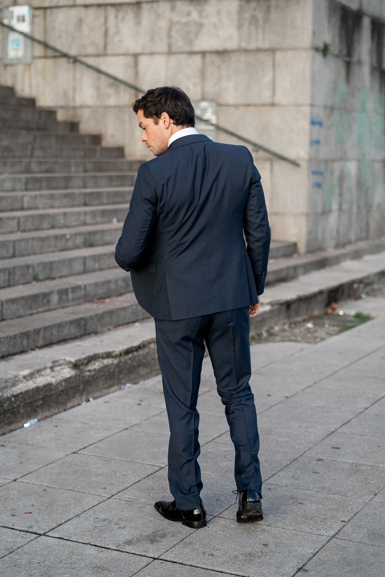 Traje de 3 Piezas Azul Marino - Imagen 4