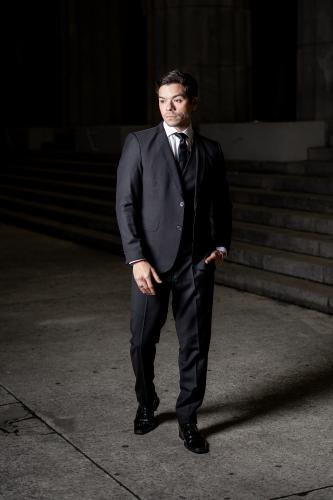 Traje de 3 Piezas Negro