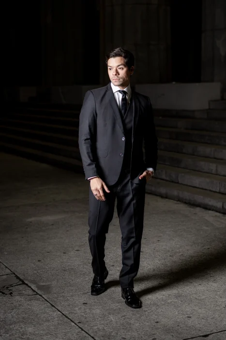 Traje de 3 Piezas Negro