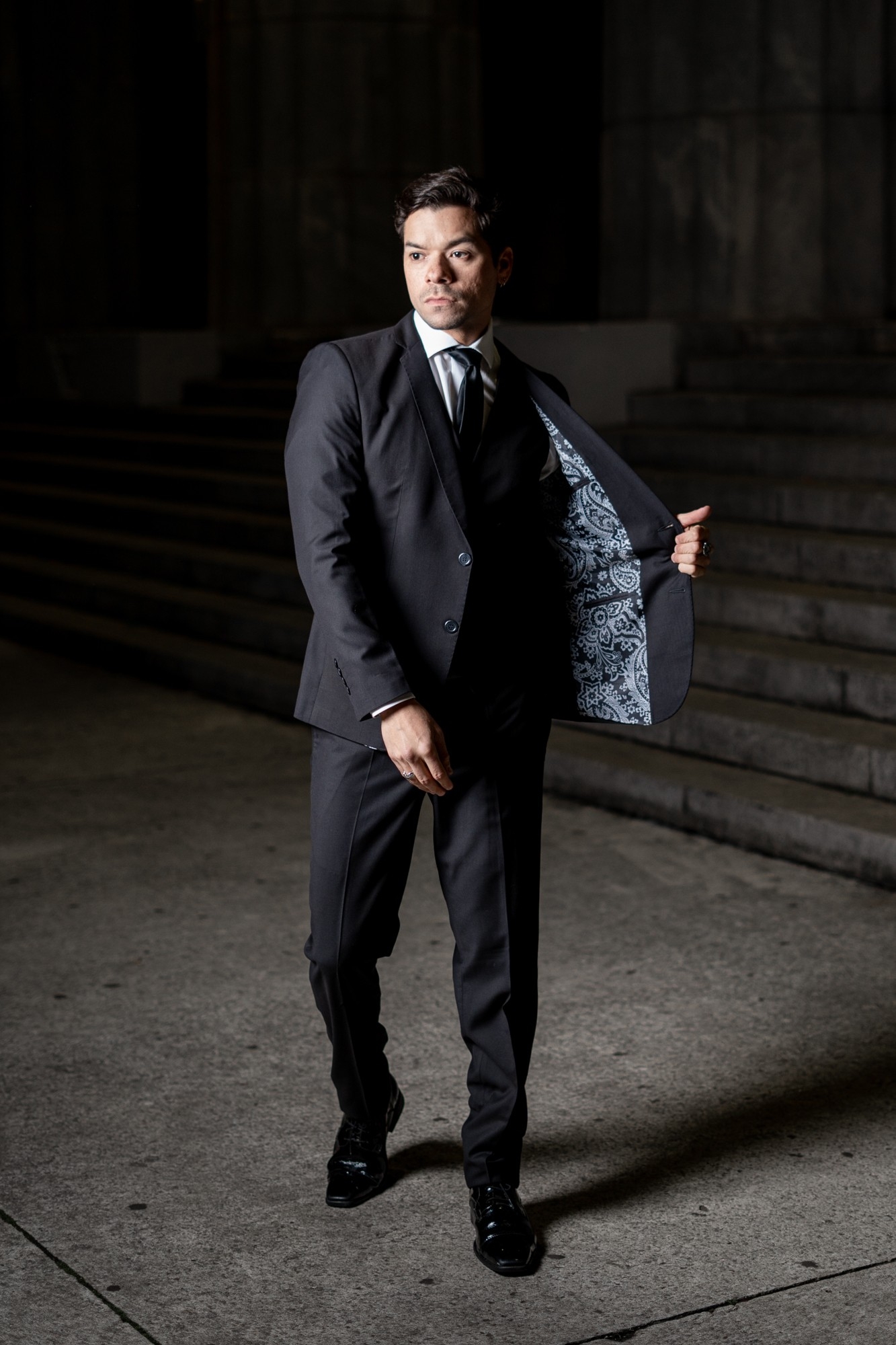 Traje de 3 Piezas Negro - Imagen 2