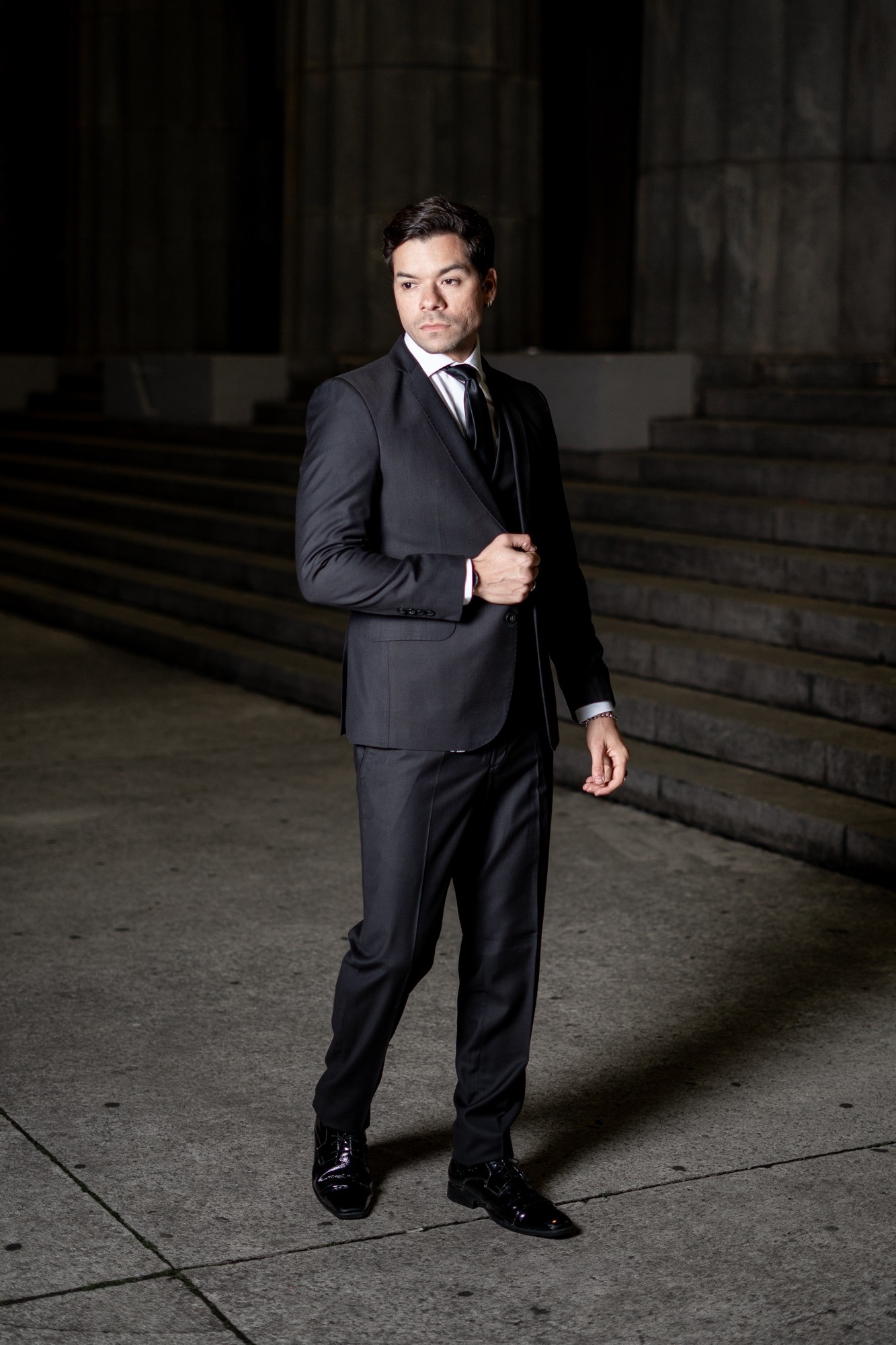 Traje de 3 Piezas Negro - Imagen 3