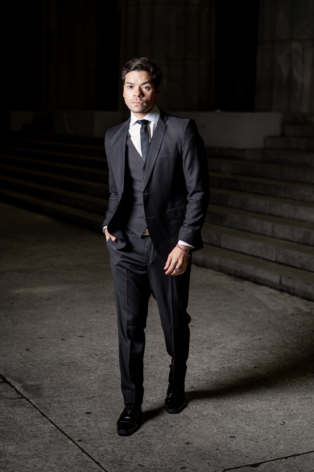 Traje de 3 Piezas Negro - Imagen 5