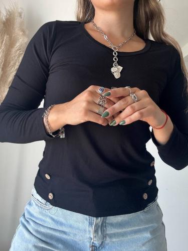 Camiseta Basica Boton - Miniatura 4